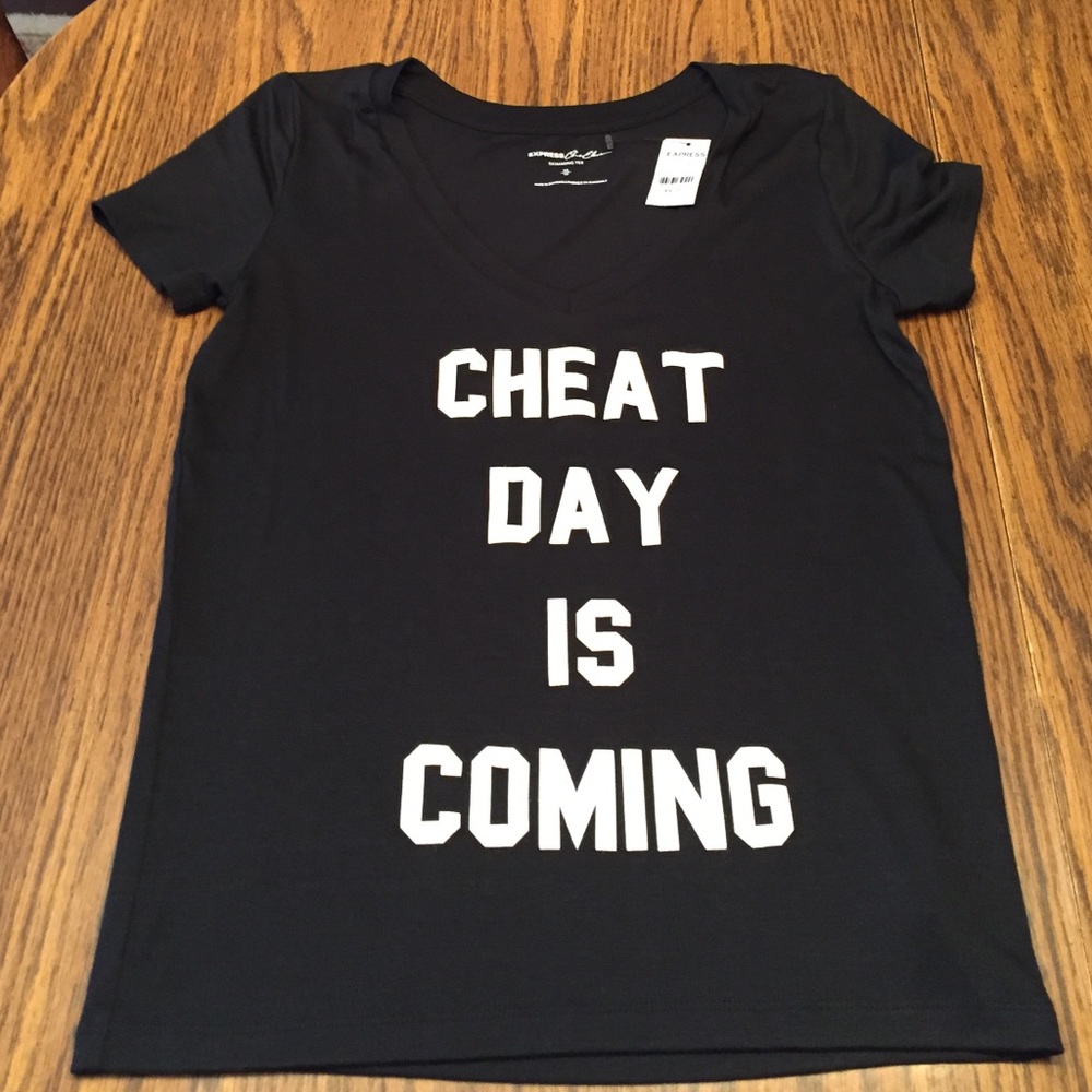 Brand new. With tags black tee